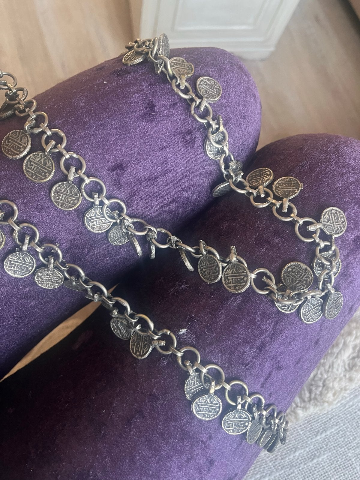 Bellydance heupketting met munten, Overige materialen, Gebruikt, Ophalen of Verzenden, Met bedels of kralen