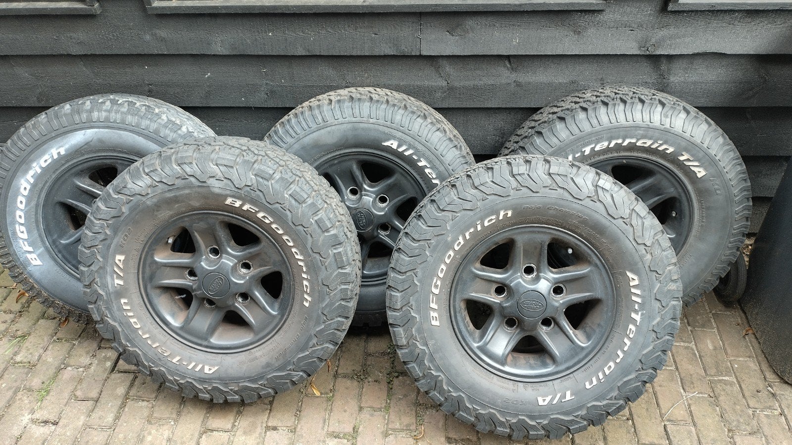 Land Rover Velgen met BFGoodrich All-Terrain T/A Banden, Auto-onderdelen, Ophalen, Gebruikt, 16 inch, 265 mm