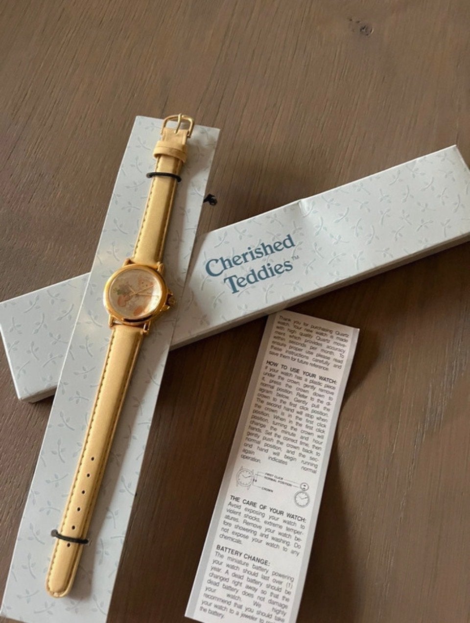 Cherished Teddies horloge nieuw ongedragen, Overige merken, Overige materialen, Leer, Polshorloge