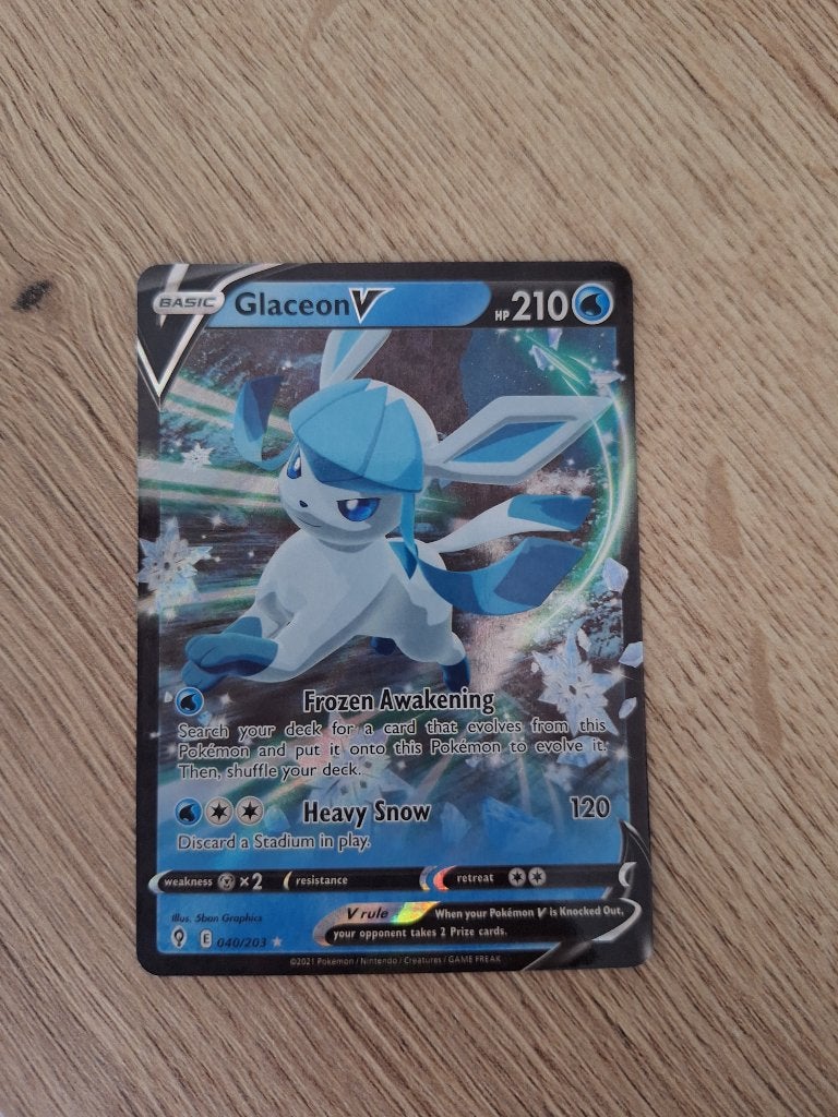 Glaceon V, Ophalen of Verzenden, Zo goed als nieuw, Losse kaart