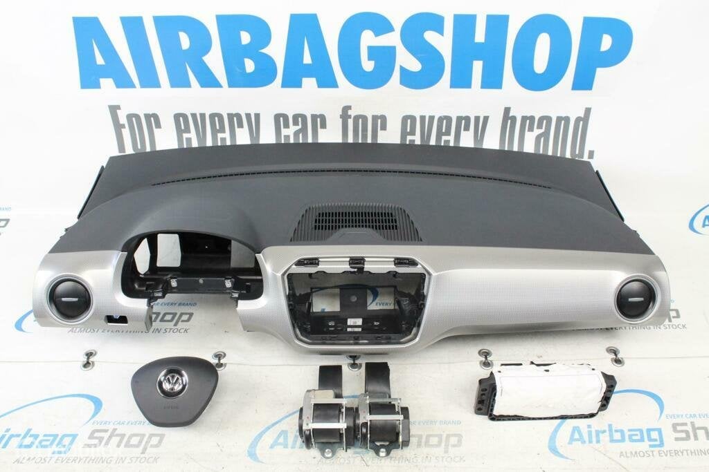 Airbag set Dashboard zwart/zilver Volkswagen Up 2016-heden, Gebruikt, Ophalen of Verzenden