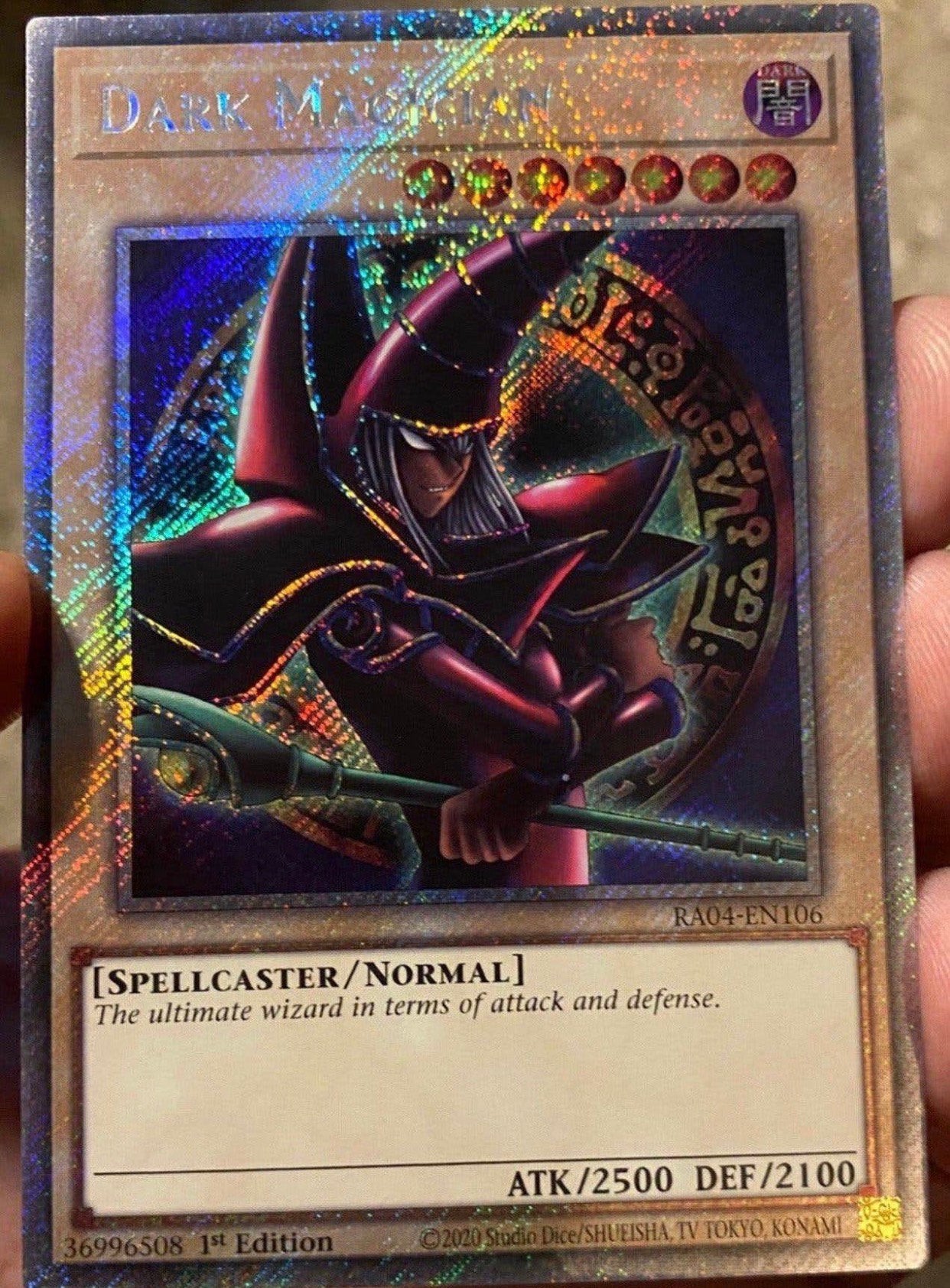 Yu-Gi-Oh! Alternate Arcana Dark Magician RA04 1st Ed Mint !, Ophalen of Verzenden, Zo goed als nieuw, Losse kaart, Foil