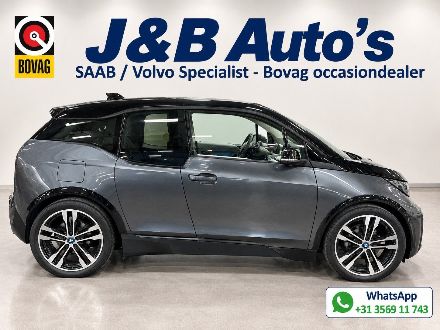 BMW i3 S Business Edition 120Ah 42 kWh Panoramadak Warmtepom, Automaat, Achterwielaandrijving, Beige, 4 stoelen