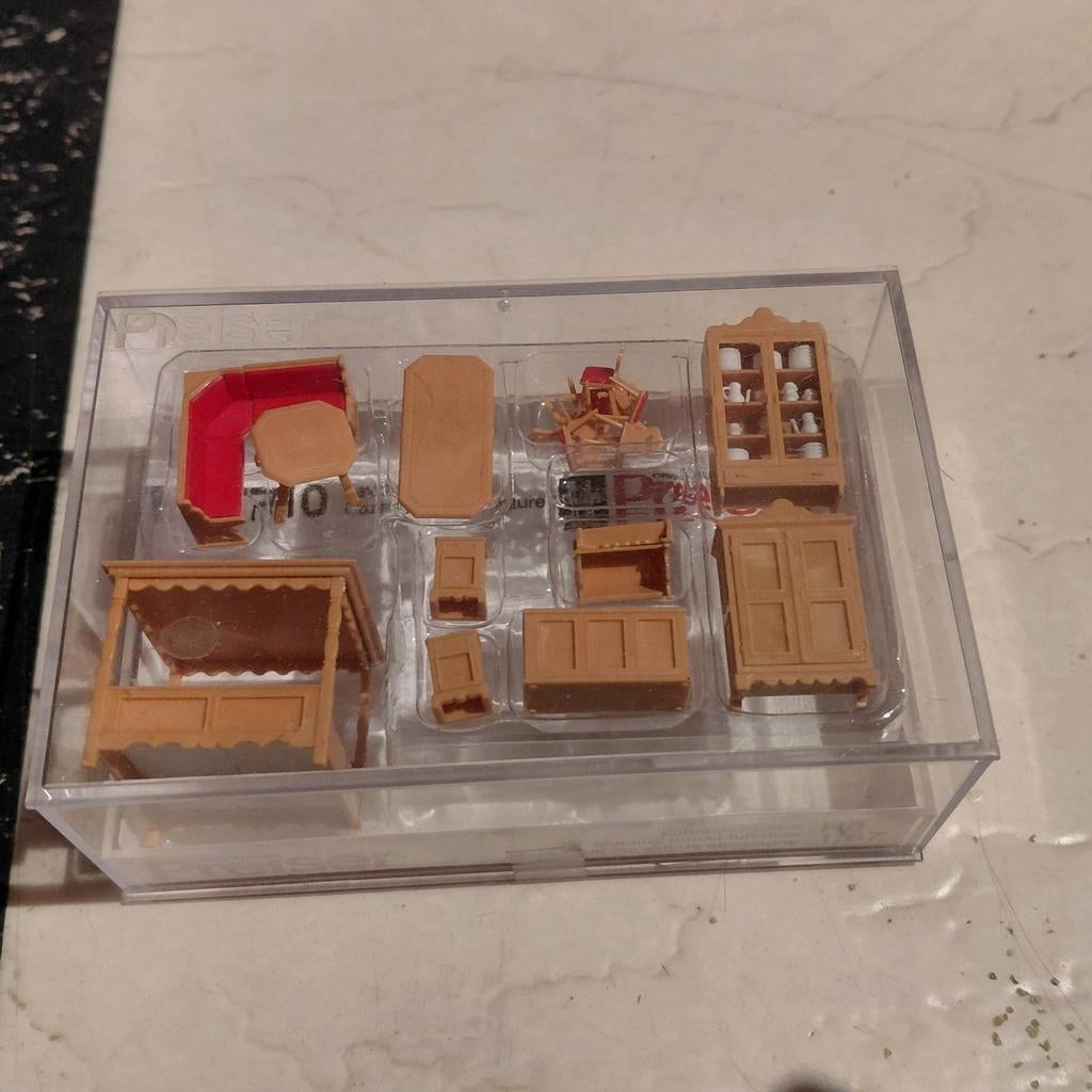 Preiser landhuis meubels h0 schaal, Hobby en Vrije tijd, Ophalen of Verzenden, Nieuw, 1:50 tot 1:144