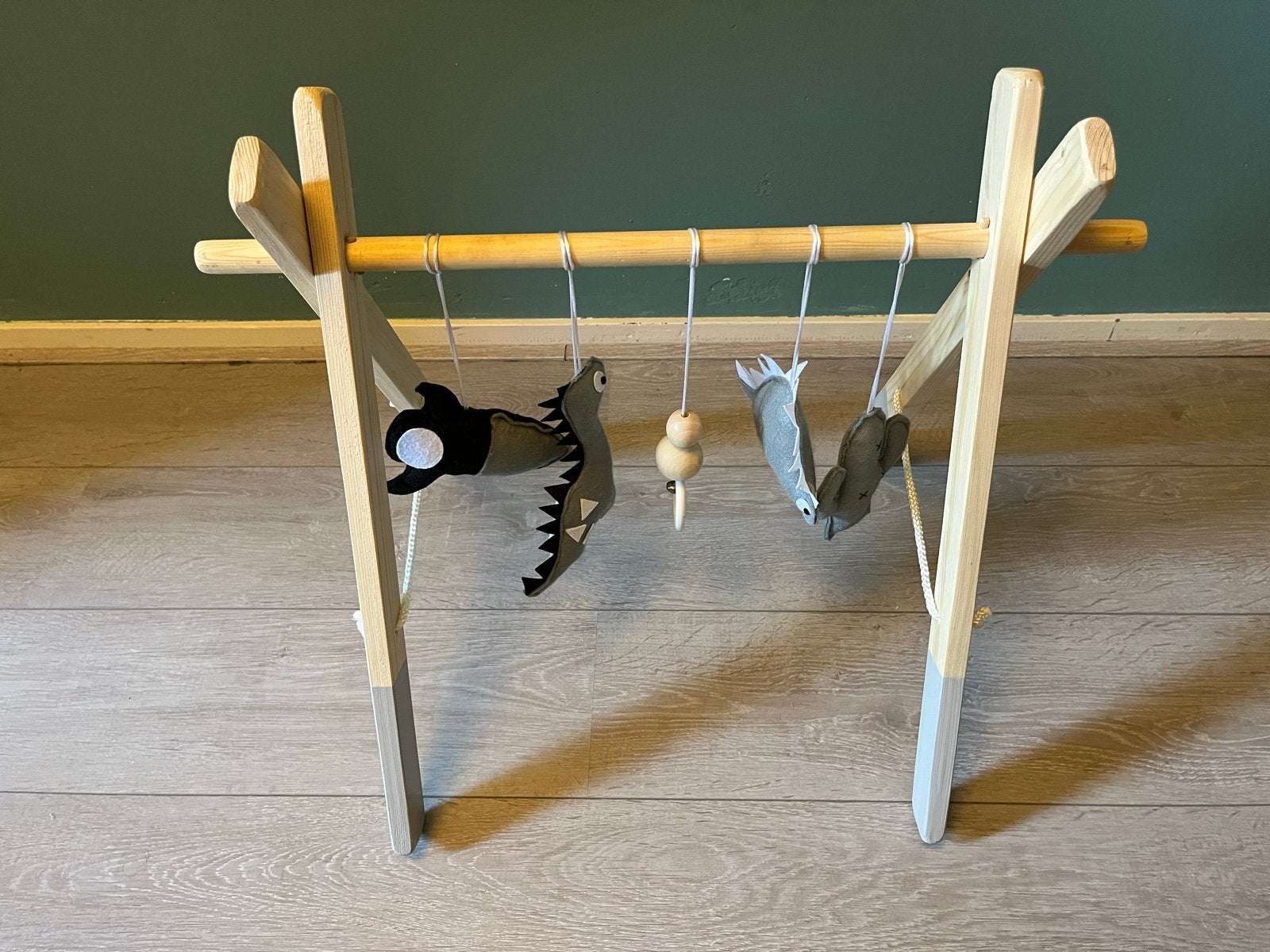 Mooie handgemaakte babygym van natuurlijke materialen, Ophalen, Zo goed als nieuw, Babygym