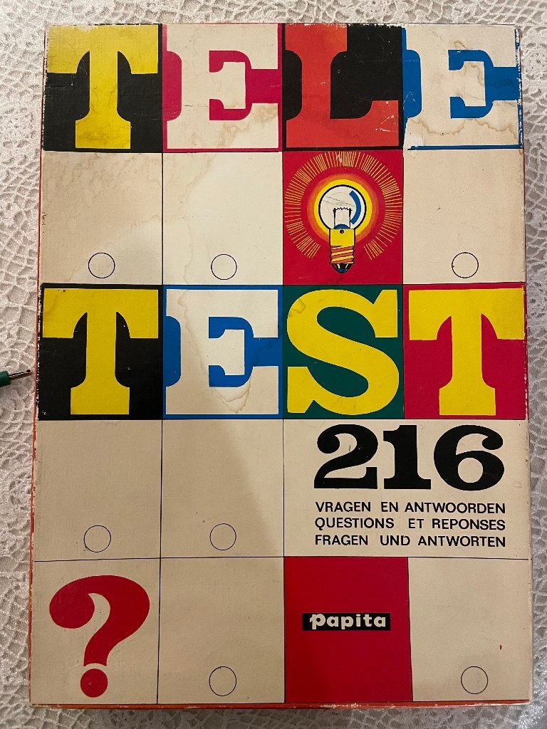 Teletest 216 vragen en antwoorden, speelgoed,  retro, Ophalen of Verzenden, Overige typen