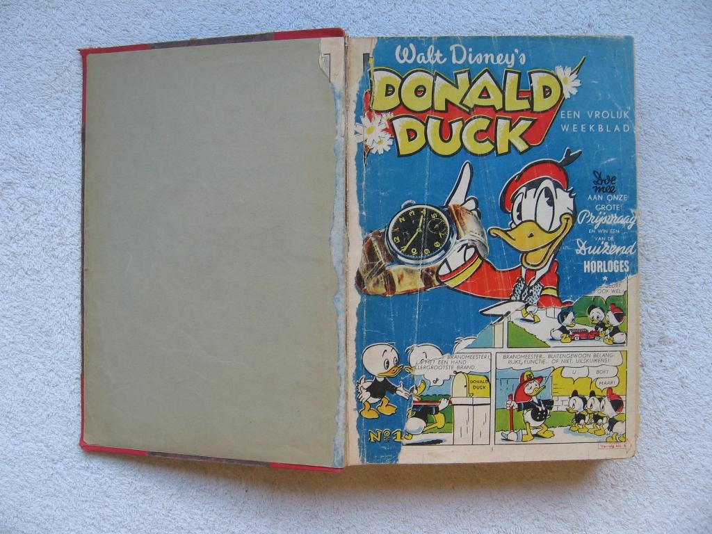 Donald Duck weekblad 1952 t/m 1955 + 1957 + 1959 compleet, Complete serie of reeks, Disney, Ophalen, Gelezen