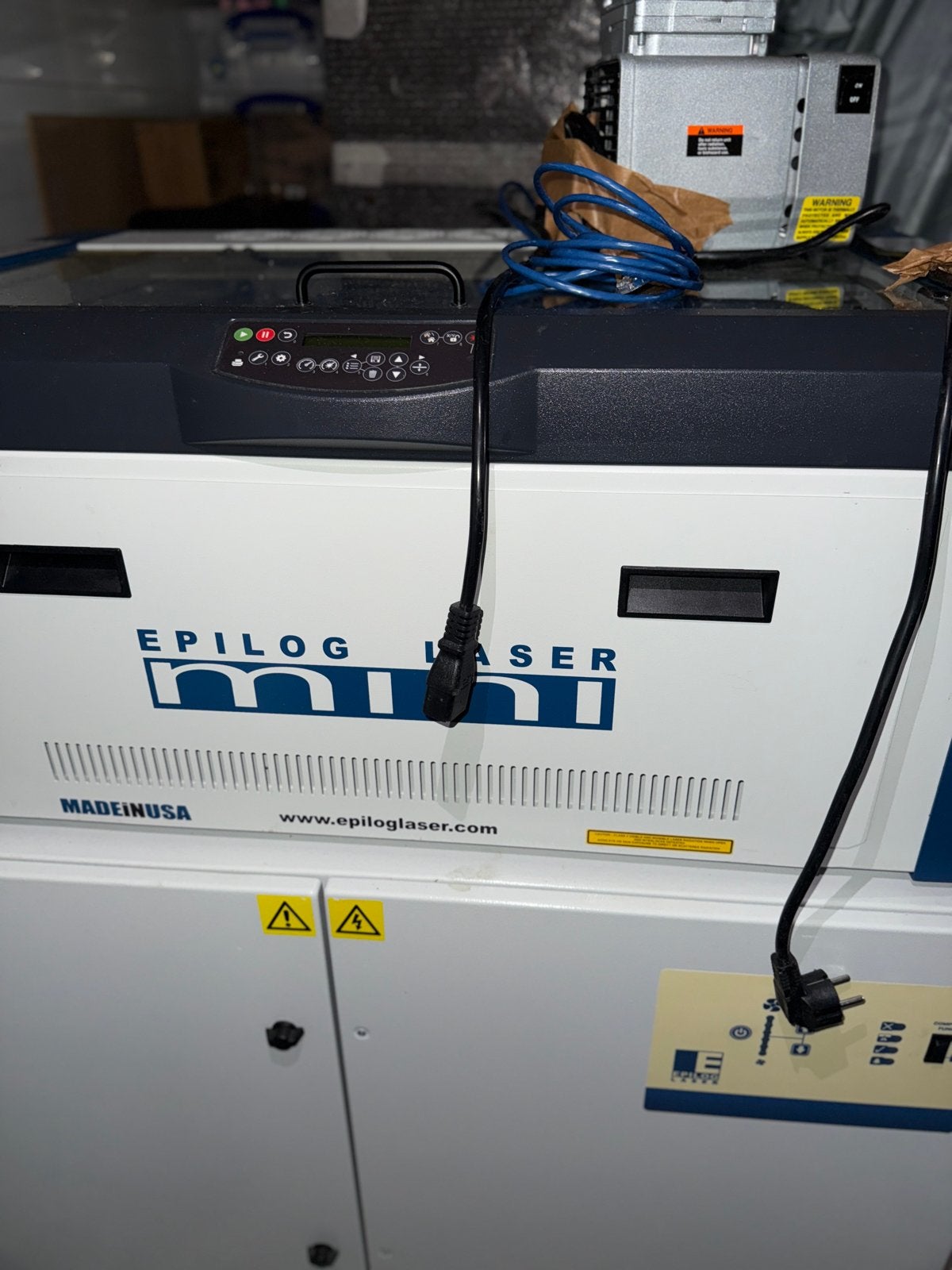 Epilog Mini Laser graveermachine met afzuiging, Ophalen