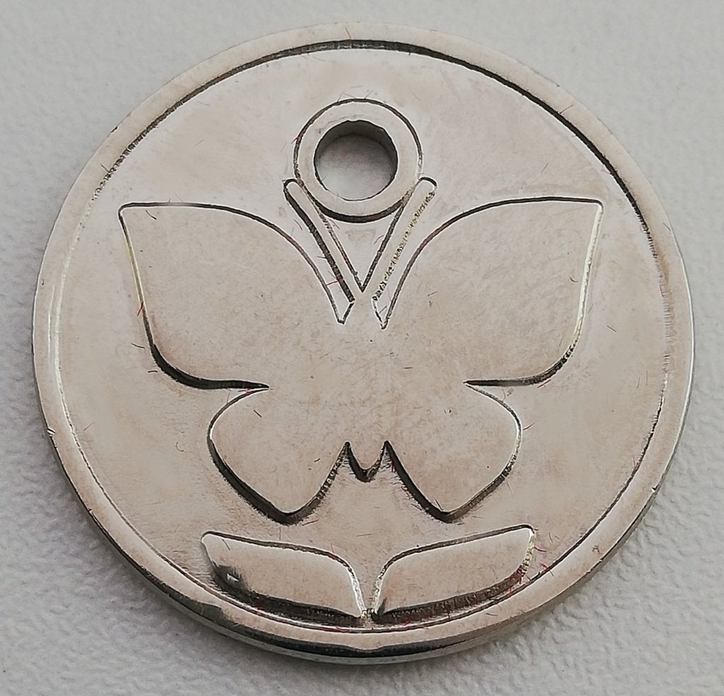 Winkelwagenmuntje van Astma fonds steunpunt met 1 piek, Ophalen of Verzenden