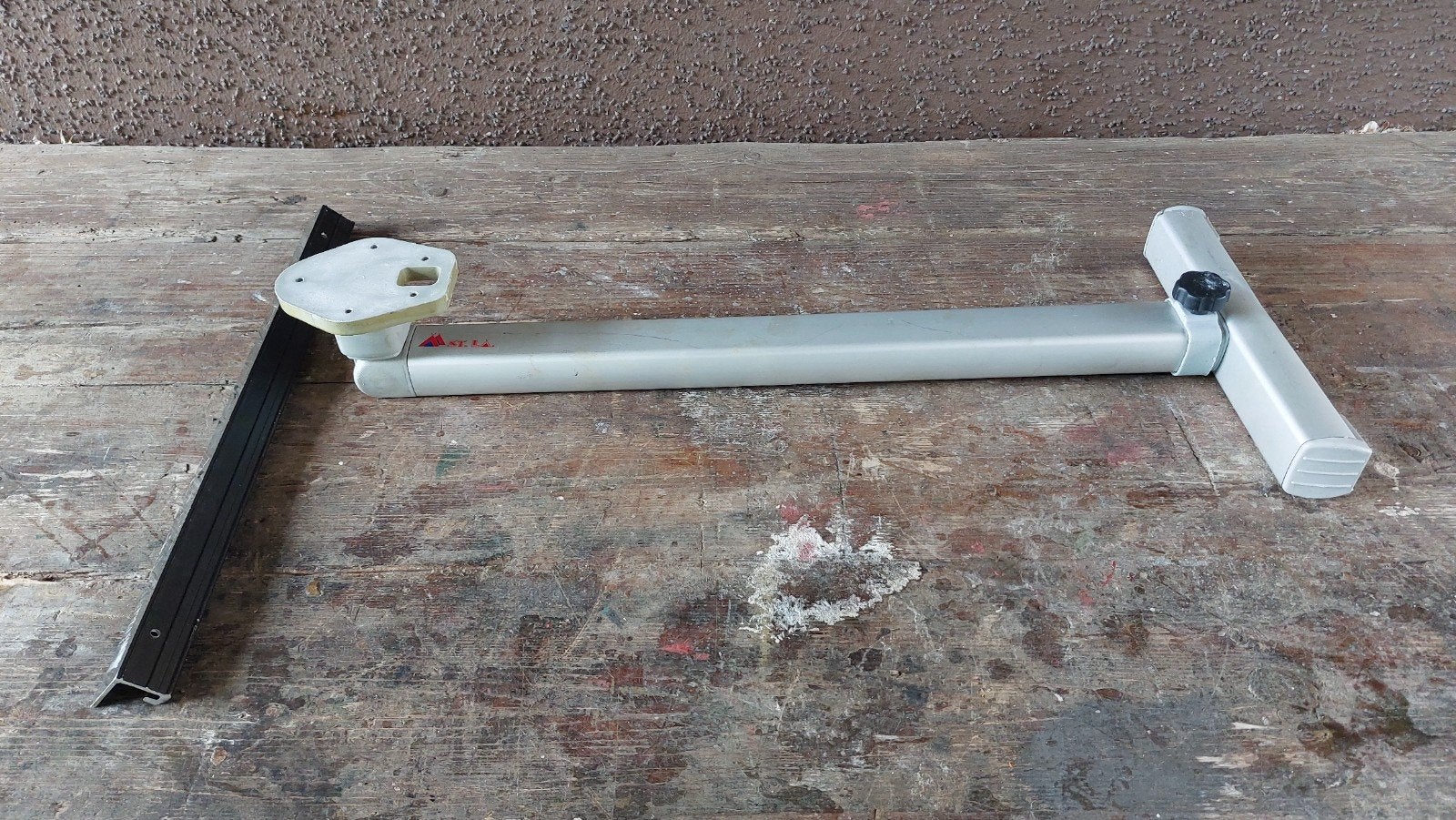 Verstelbare aluminium tafelpoot, Caravans en Kamperen, Verzenden, Gebruikt