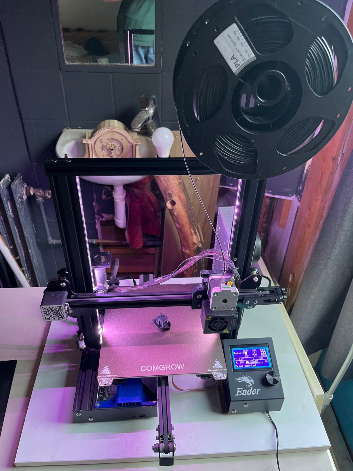 Creality Ender 3 3D-printer met Direct Drive upgrade., Ophalen of Verzenden, Gebruikt, Filament