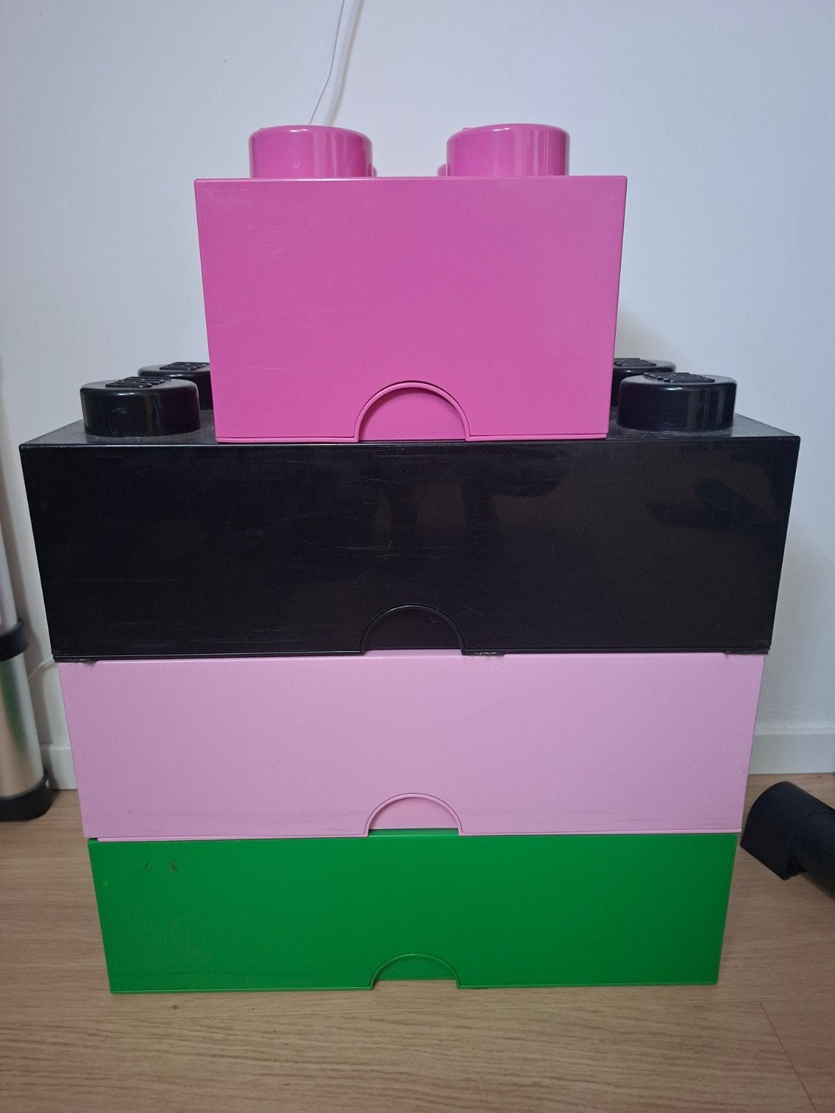 Lego opbergstenen opbergboxen - Roze, Zwart, Groen, Kinderen en Baby's, Ophalen, Gebruikt, Overige typen, Lego