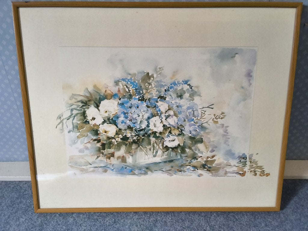 Aguarel schilderij, Ophalen of Verzenden, Realistisch, Aquarel, Bloemen