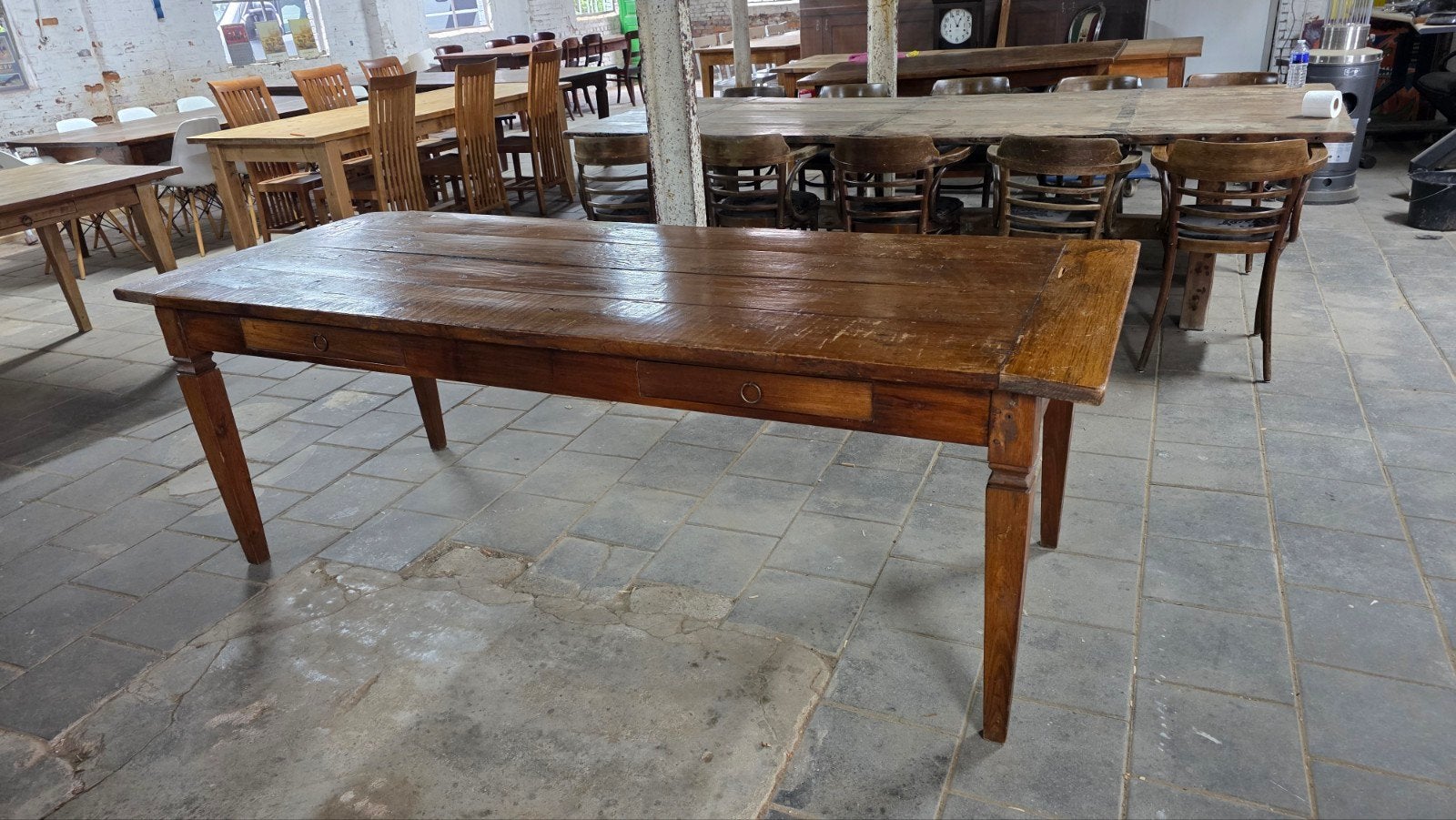 authentieke boerentafel 230 cm lang, Gebruikt, 200 cm of meer, Nb, Nb