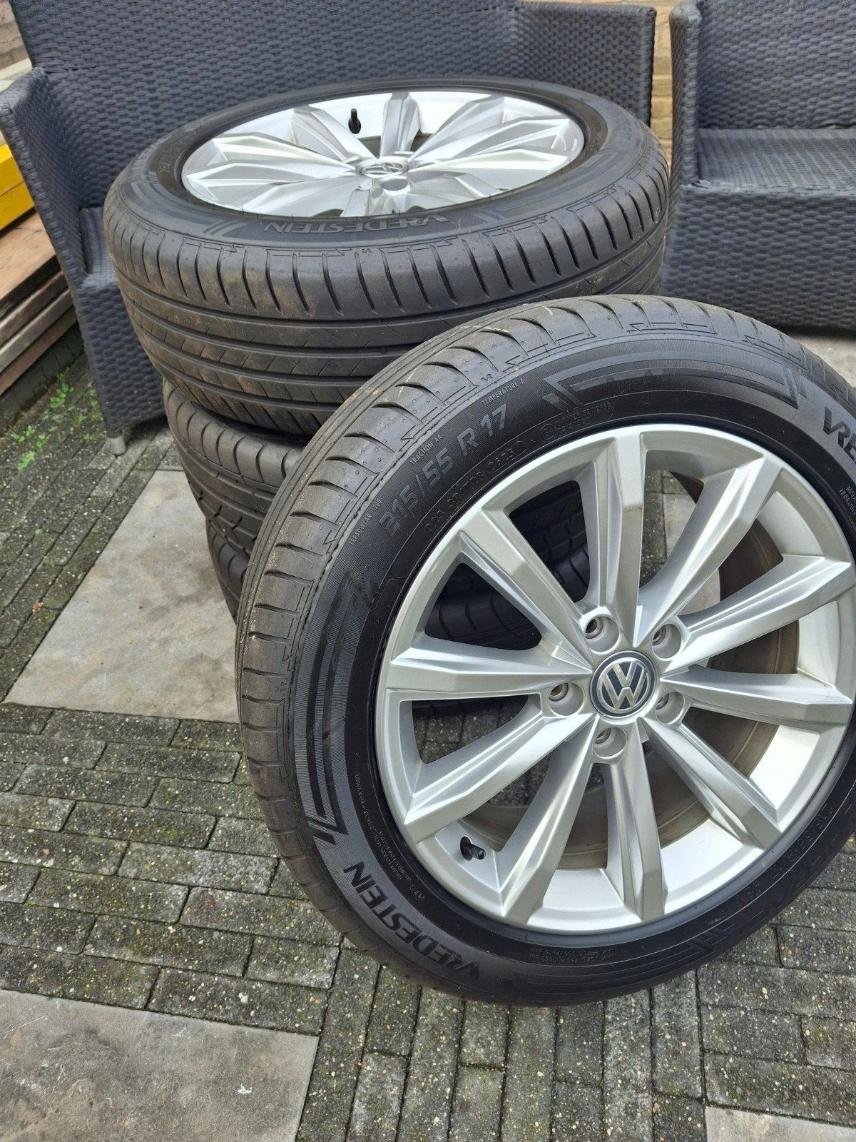 17 inch passat T roc superb velgen londen 5x112, Ophalen, Banden en Velgen, 17 inch, Personenwagen