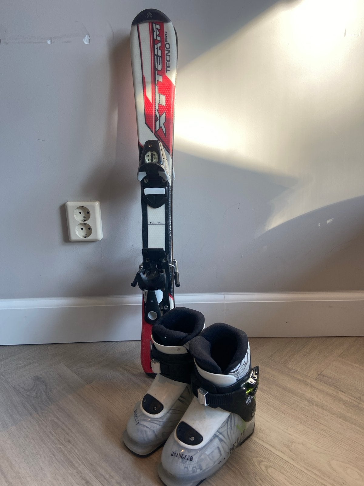 Tecno Pro Team ski's met Head Menace 1 skischoenen, Overige merken, Gebruikt, Ophalen of Verzenden, Skiën