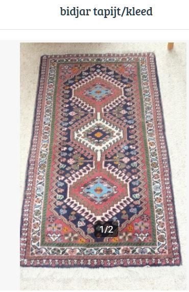 bidjar tapijt / kleed, Ophalen of Verzenden, Gebruikt, Rechthoekig, 50 tot 100 cm