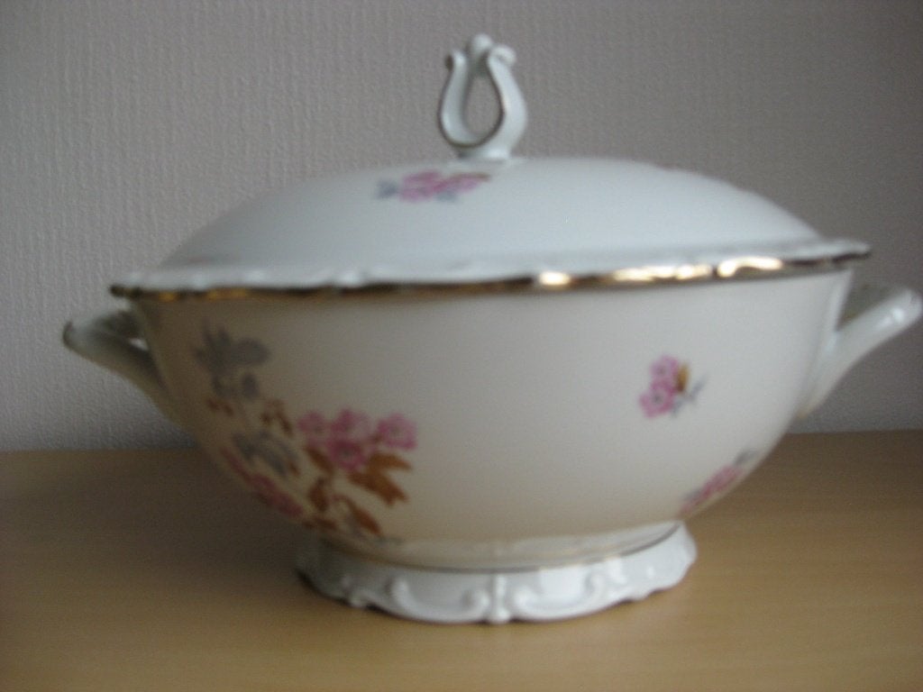 2 vintage dekschalen + 1 deksel, Ophalen, Huis en Inrichting