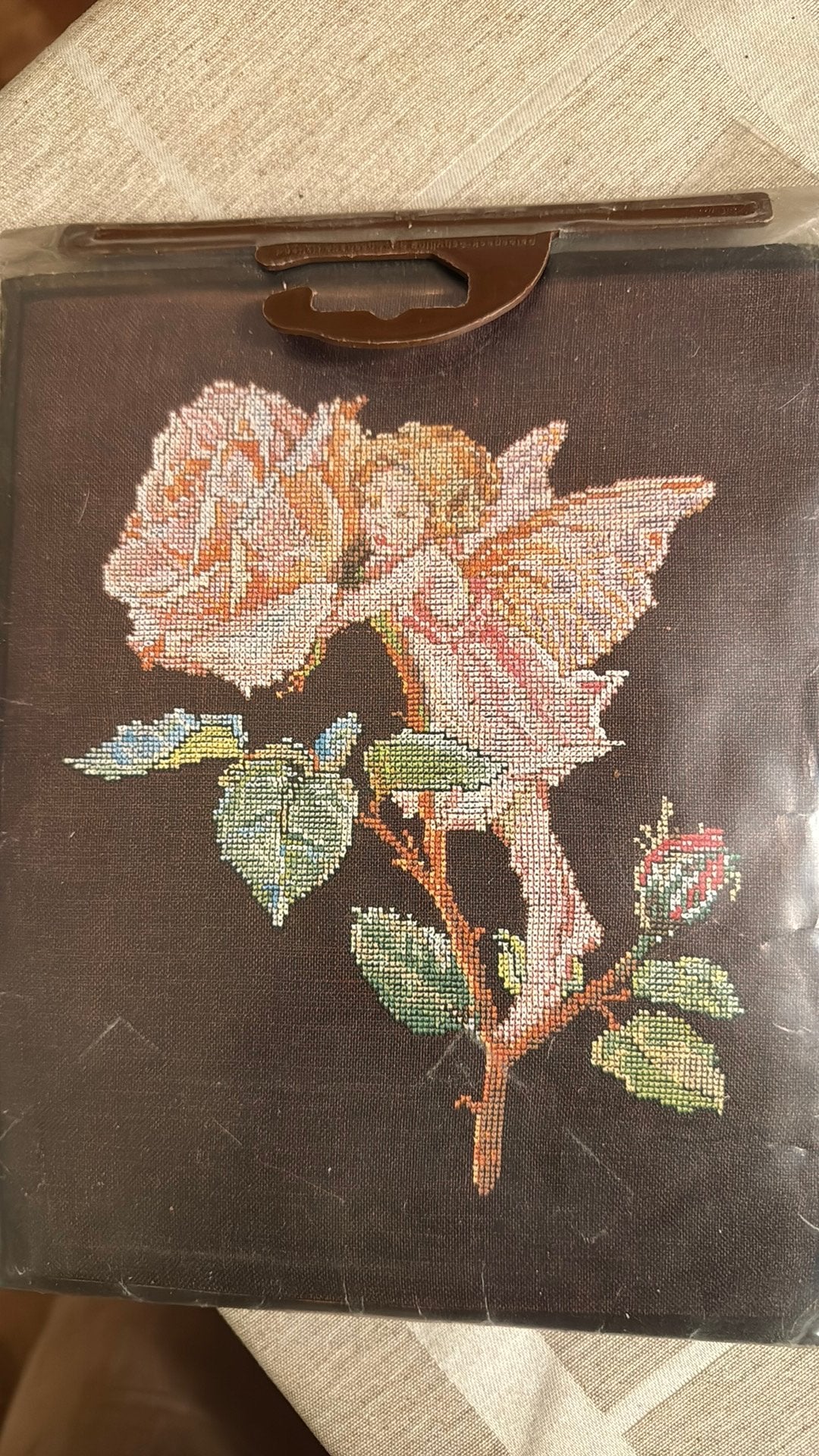 Borduurpakket DMC bloemenkinderen, Ophalen of Verzenden, Zo goed als nieuw, Borduurpakket