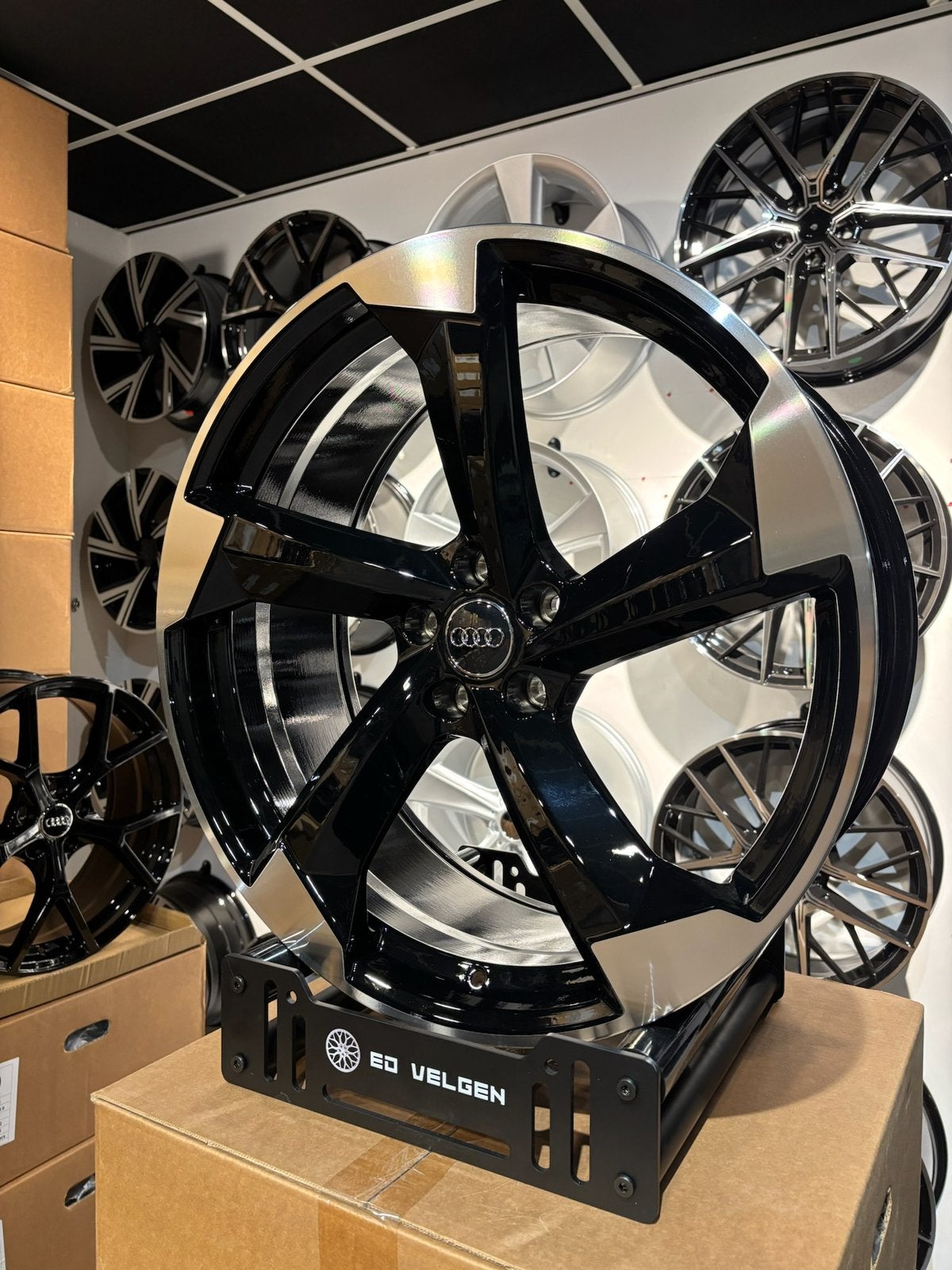 ACTIE! 21 inch velgen voor Aud “ROTOR LOOK” A6/Q3/Q5, Auto-onderdelen, 255 mm, Velg(en), Nieuw, Zomerbanden