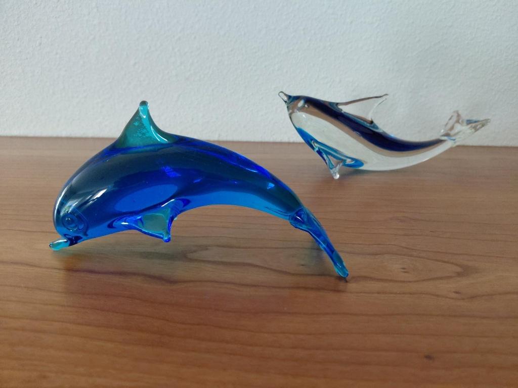 Dolfijnen glas, Ophalen of Verzenden, Zo goed als nieuw, Dier