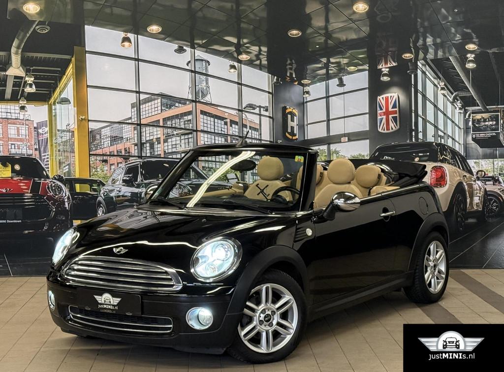 MINI CABRIO CHILLI LEDER XENON AIRCO, Voorwielaandrijving, Gebruikt, Beige, 4 cilinders
