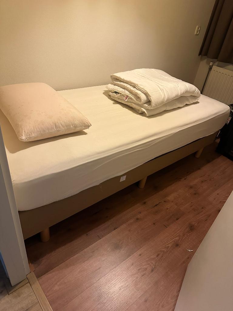 Boxspring, Huis en Inrichting, Slaapkamer | Boxsprings, Ophalen, Gebruikt, 90 cm, Eenpersoons