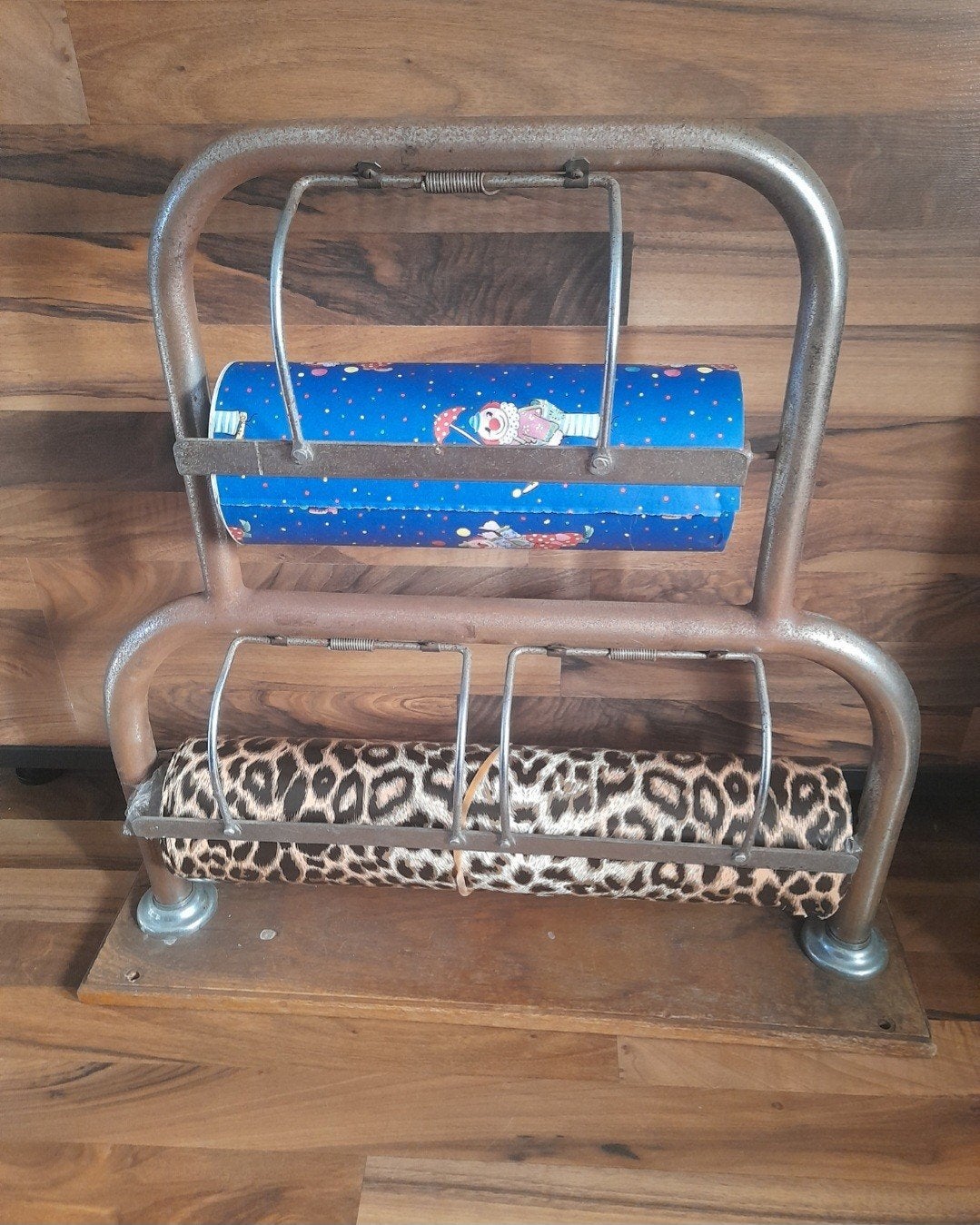 Vintage inpakpapierhouder met afroller, Diversen, Cadeaupapier, Ophalen