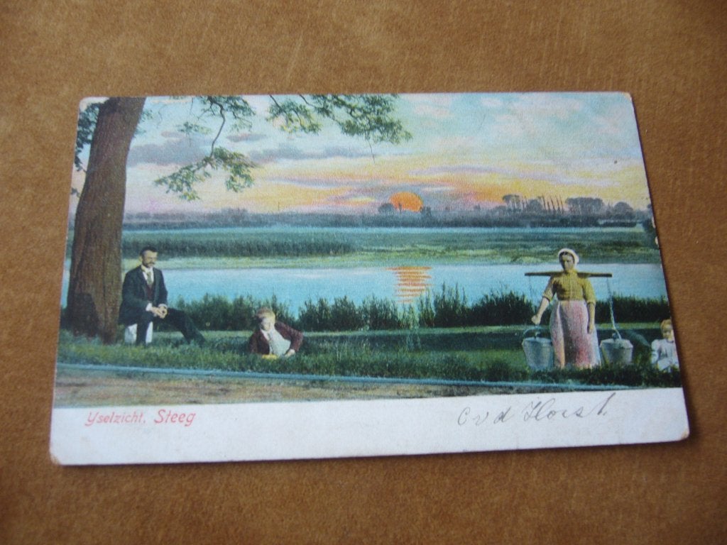 DE STEEG  =  IJSELGEZICHT  BRIEFKAART, Verzamelen, Ansichtkaarten | Nederland, Ophalen of Verzenden, Voor 1920, Gelopen, Gelderland