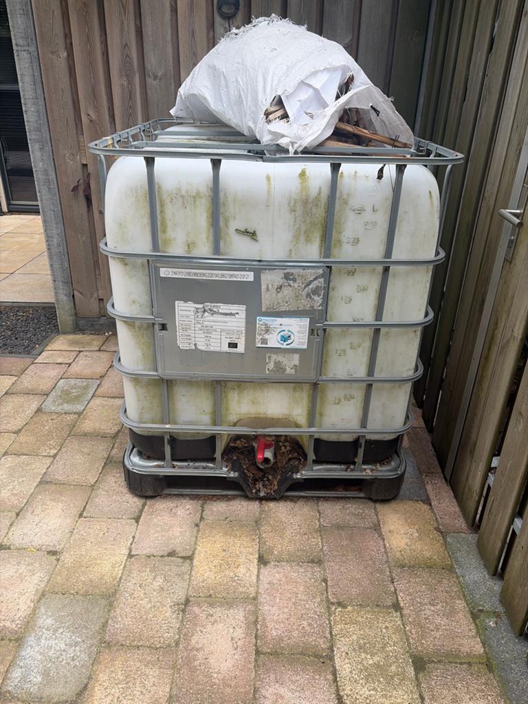 IBC container/HDPE bak, Ophalen, Gebruikt
