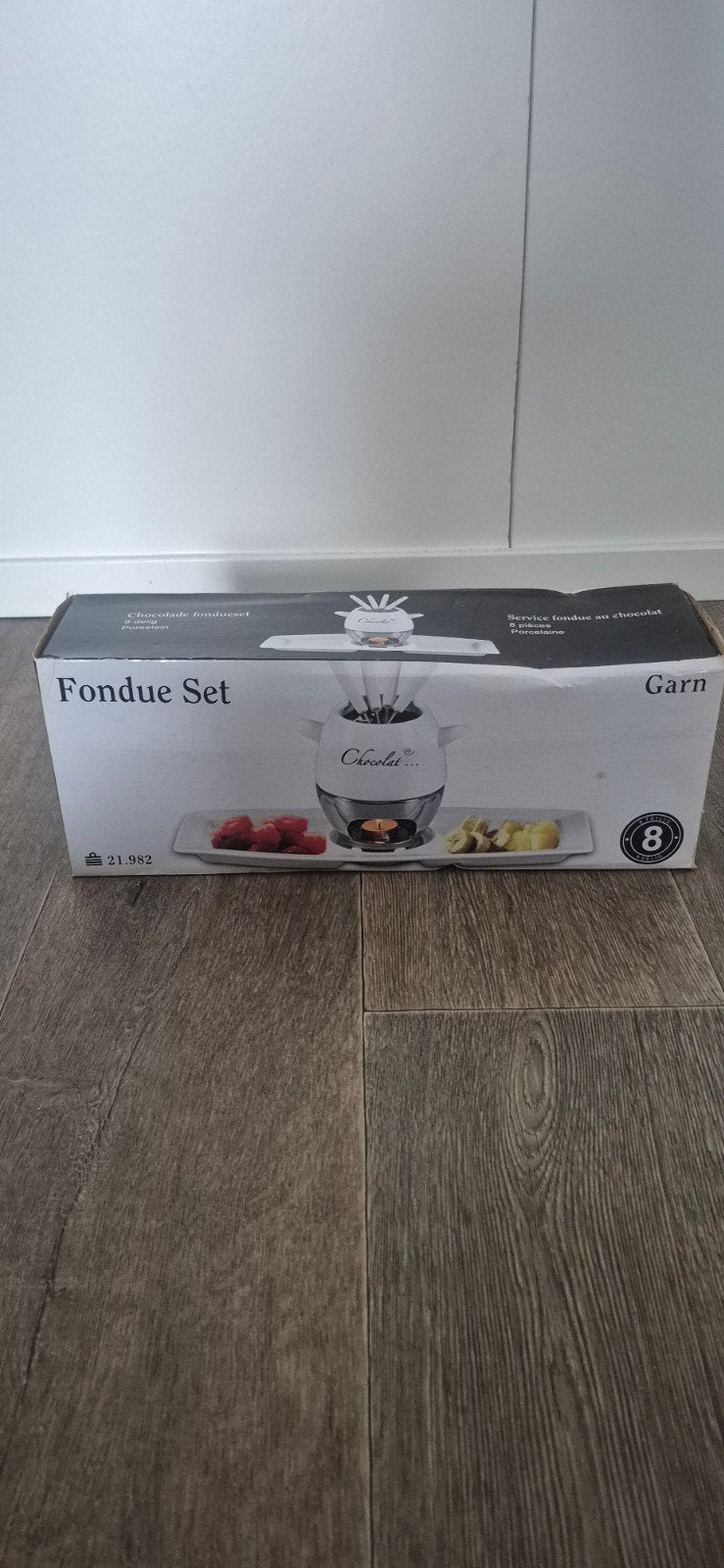 Chocolade Fondueset - Nieuw in doos, Ophalen of Verzenden, Nieuw, Waxinelicht, Fondueset