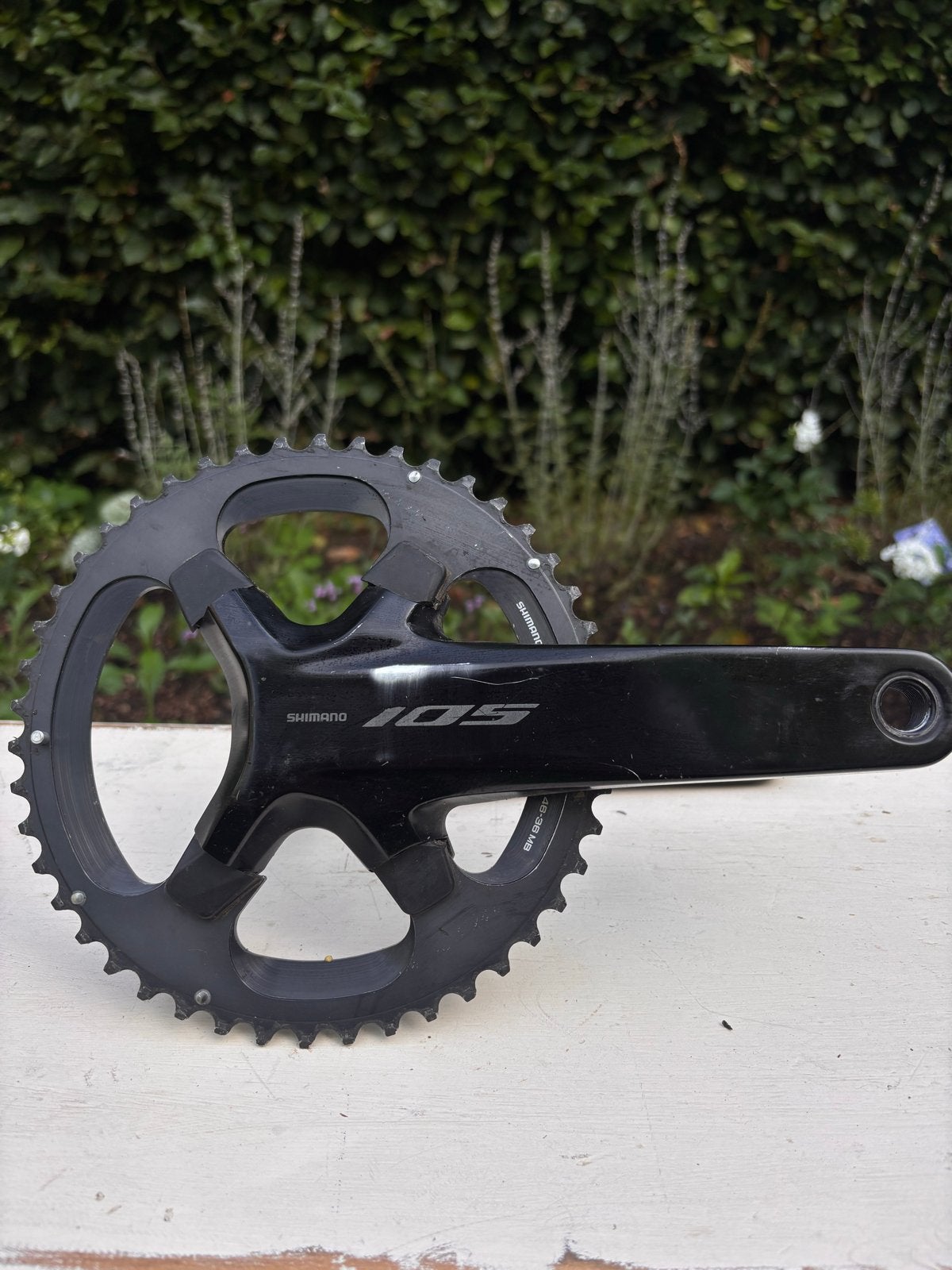 Shimano 105 FC-R7100 Crankstel 172,5, Crankstel of Pedalen, Gebruikt, Gravelbike, Ophalen of Verzenden