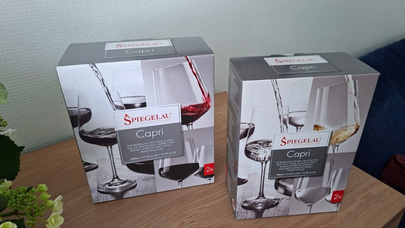 Nieuwe Spiegelau wijnglazen capri, Huis en Inrichting, Ophalen, Glas of Glazen, Nieuw, Glas