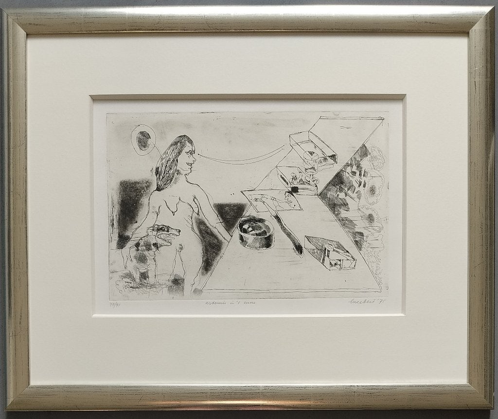 Lucebert – Artemis in ’t zuur - gesigneerde ets, Ophalen