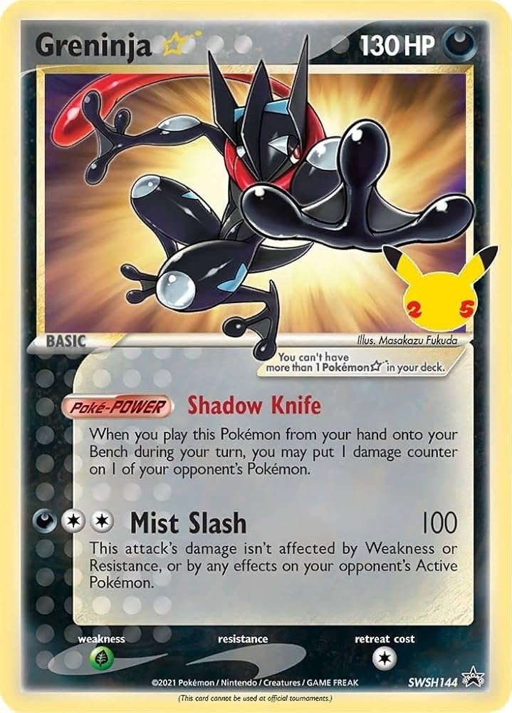 Gezocht Greninja SWSH144 Promo NM/M, Ophalen of Verzenden, Zo goed als nieuw, Losse kaart