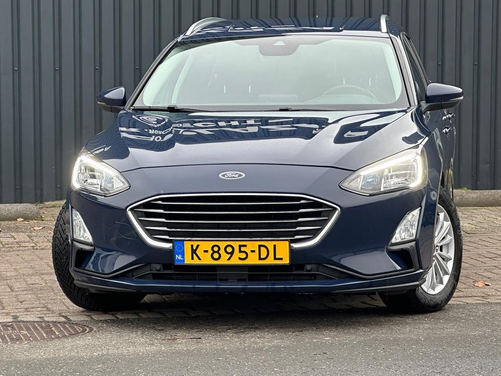 Ford Focus Wagon 1.0 EcoBoost Titanium X Business VIRTUAL|TR, Gebruikt, Blauw, Origineel Nederlands, 3 cilinders