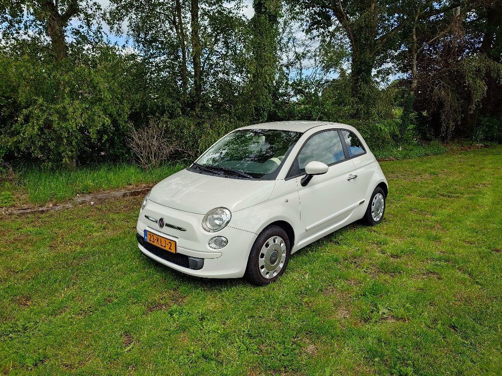 Fiat 500 1.2 AUT 51KW 2010 Wit, 1242 cc, 4 cilinders, Wit, Origineel Nederlands