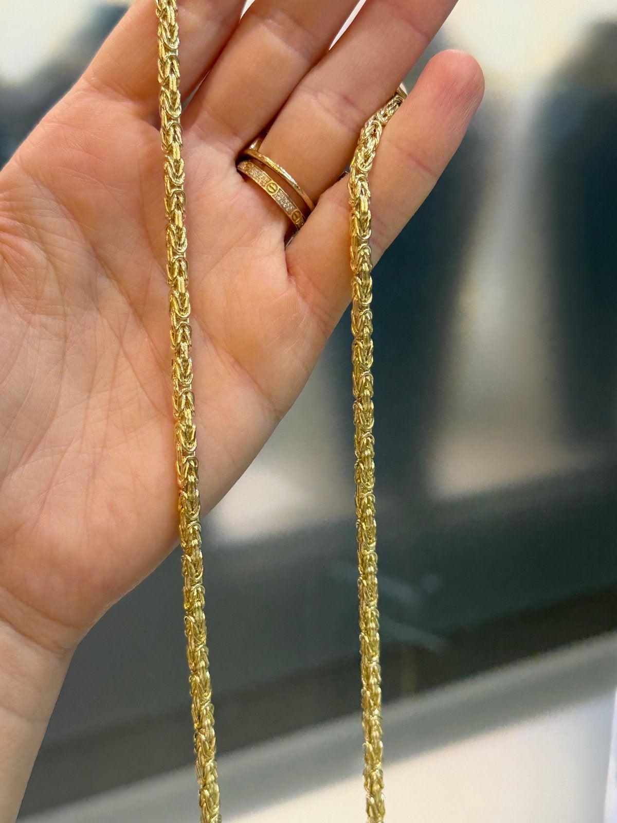 14KT Goud - 25.3 Gram - Ketting - KONING, Sieraden, Tassen en Uiterlijk, Kettingen, Ophalen, Nieuw, Goud