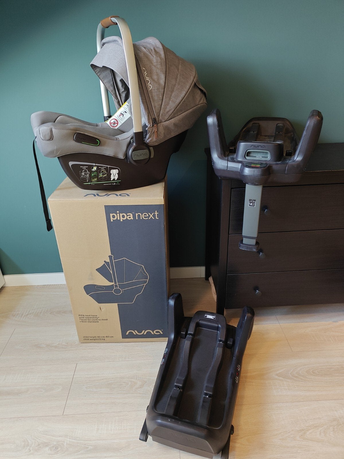 Nuna Pipa Next autostoel met 2 Isofix base, Kinderen en Baby's, Zo goed als nieuw, Isofix, 0 t/m 13 kg, Ophalen