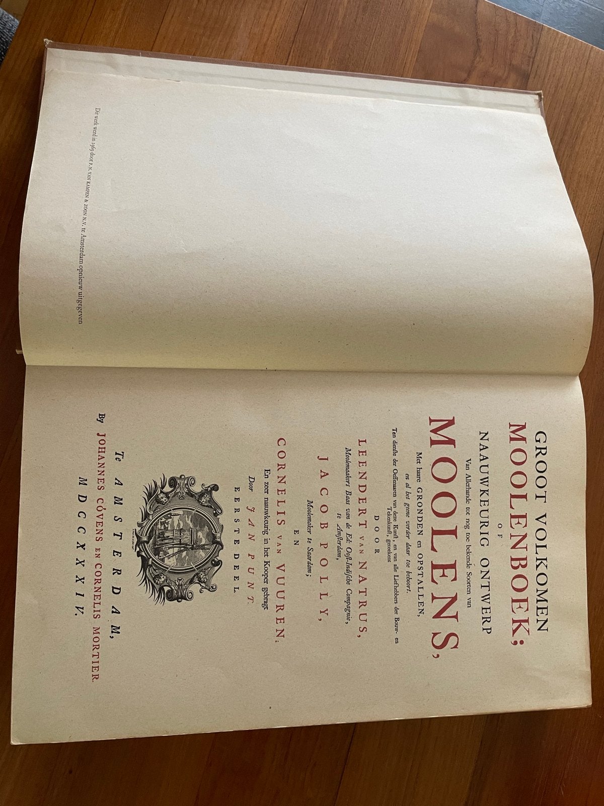 Groot Volkomen Moolenboek - Zeldzaam Oud Boek uit 1734, Ophalen of Verzenden