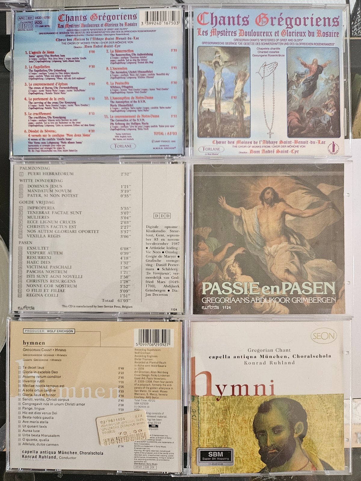 12 Gregoriaanse gezangen CD's - Topconditie, Cd's en Dvd's, Zo goed als nieuw, Middeleeuwen en Renaissance, Ophalen of Verzenden
