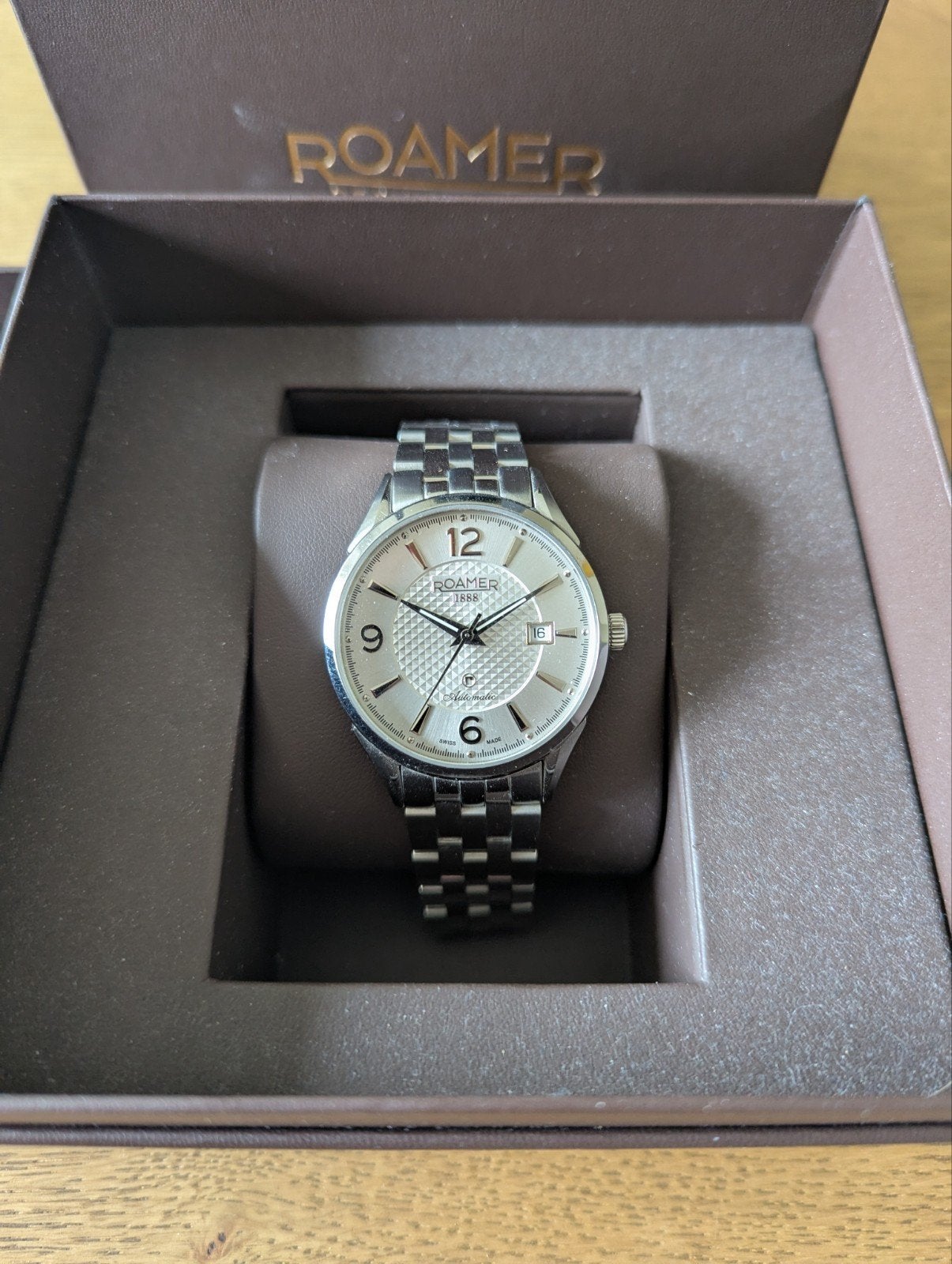 Roamer Automatic Herenhorloge - Klassiek en Verfijnd, Overige merken, Staal, Staal, Polshorloge