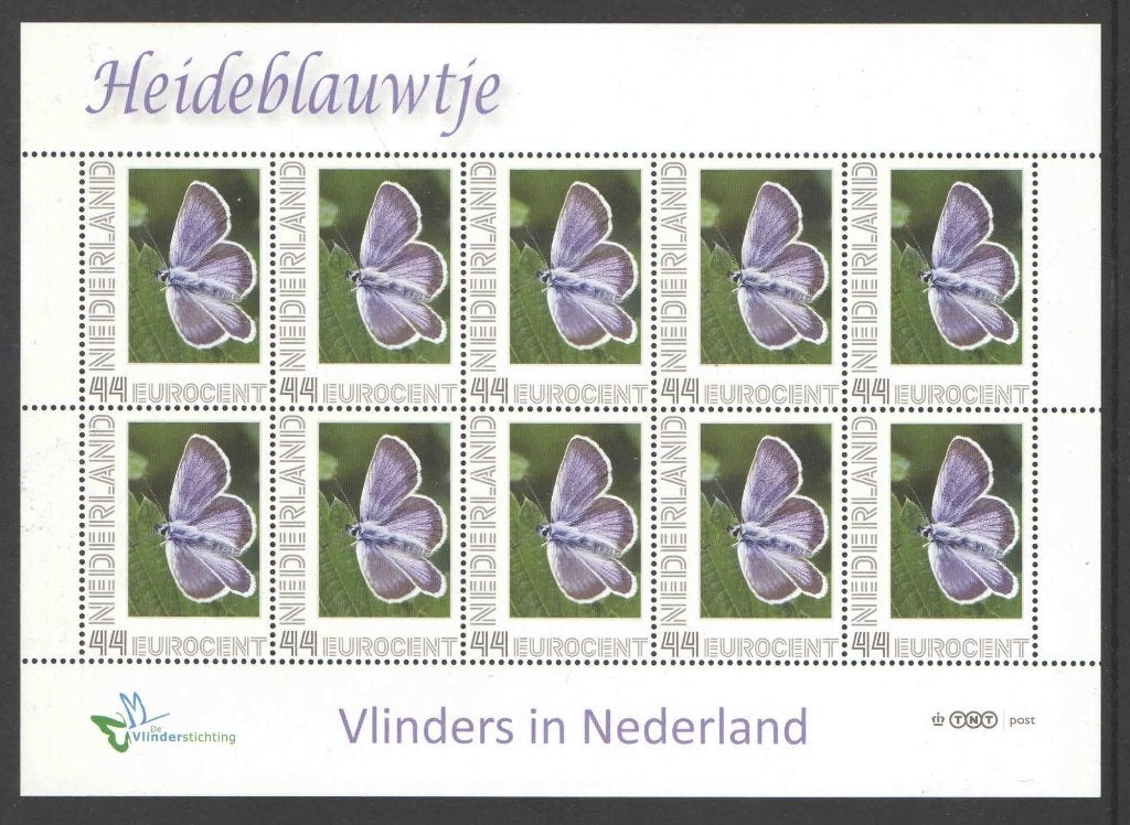 Postzegels Vlinders in Nederland: Heideblauwtje, Postzegels en Munten, Ophalen of Verzenden, Na 1940, Postfris