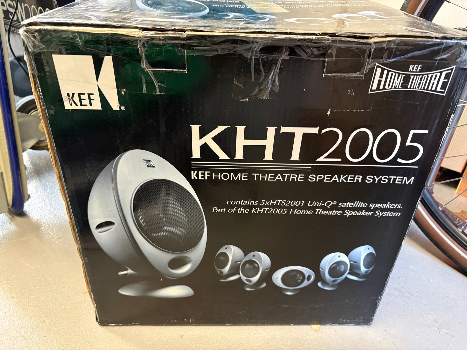 KEF KHT2005 Home Theatre Systeem met PSW2000 Subwoofer, 70 watt of meer, Zo goed als nieuw, 5.1-systeem, Ophalen