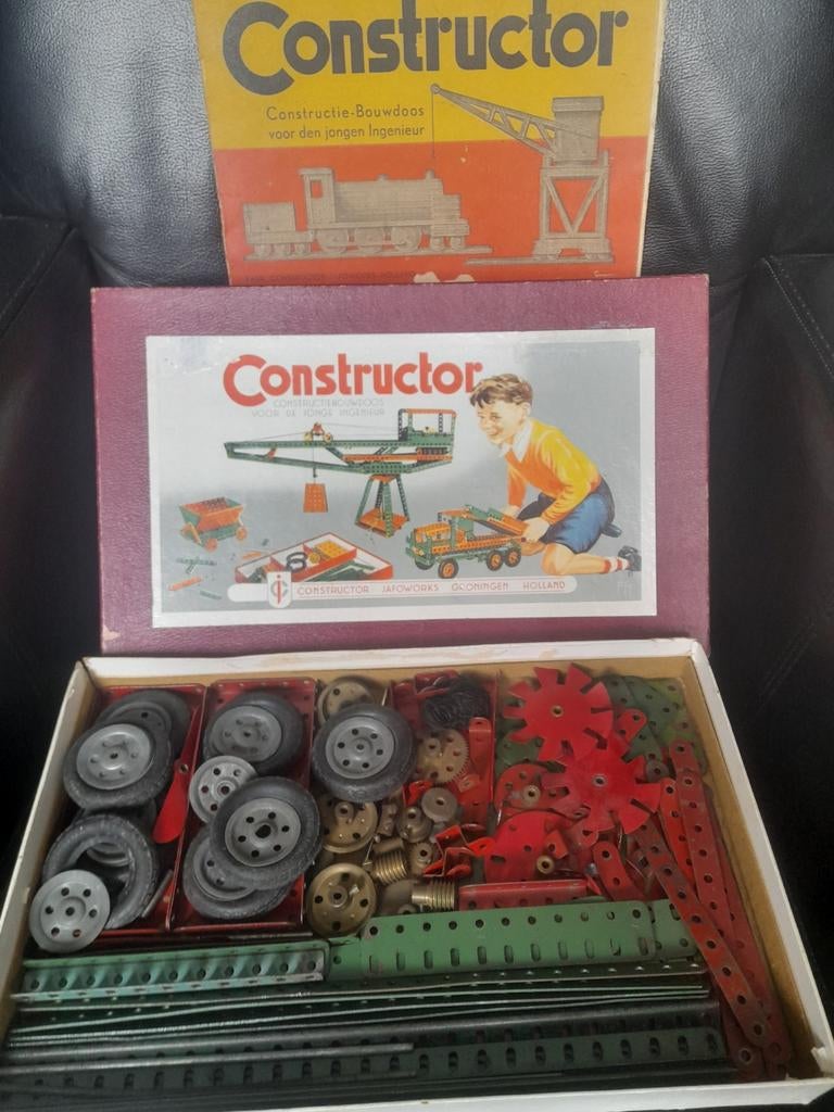 Vintage Constructor Bouwdoos - Voor de Jonge Ingenieur, Ophalen of Verzenden, Gebruikt, Overige merken