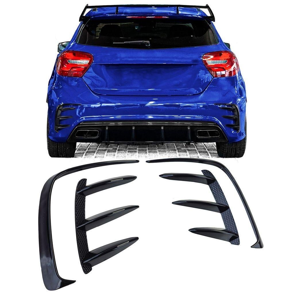 Set Canard Spoiler Mercedes A Klasse W176 Glans Zwart, Verzenden, Automotive Parts, A.parts@hotmail.nl, Trasmolenlaan 12 3447 GZ Woerden