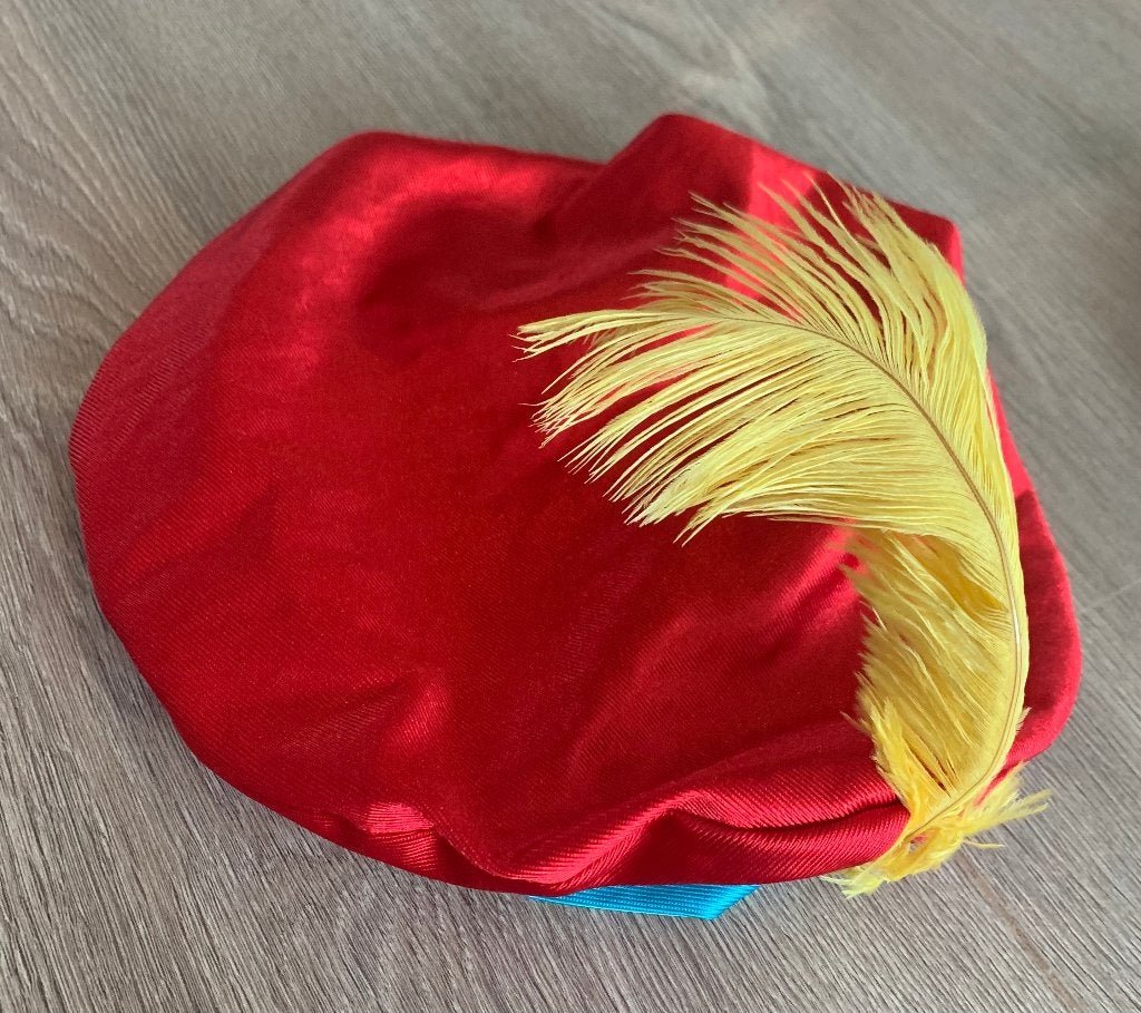 Rode luxe Pietenmuts Pieten baret Piet Sinterklaas 116-122, Verzenden, Nieuw
