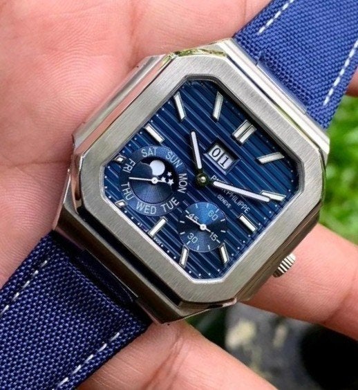 Patek philippe ✅ automaat nieuw Moon Phase Blauw
Patek PhilP, Sieraden, Tassen en Uiterlijk, Leer, Polshorloge, Nieuw, Ophalen
