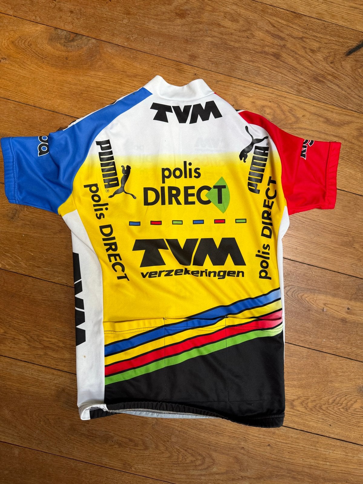 Vintage TVM Verzekeringen Wielershirt - Puma Polis Direct, Ophalen of Verzenden, Gebruikt, Helm