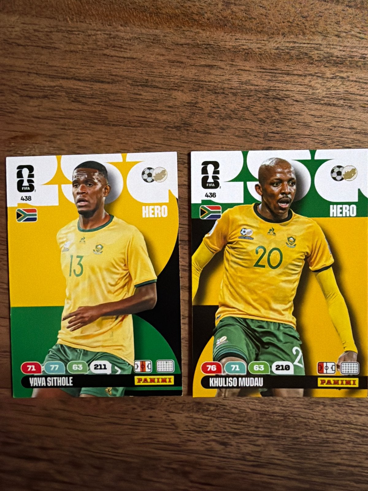 Panini FIFA Hero Kaarten: Vava Sithole & Khuliso Mudau, Ophalen, Zo goed als nieuw, Buitenlandse clubs, Spelerskaart